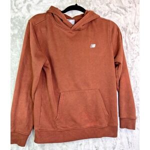 New Balance Brown Hoodie Youth Large 14/16 Unisex Pullover Sweatshirt *NOTE